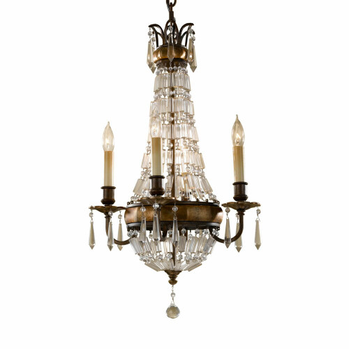 Elstead Lighting Elstead FE-BELLINI4 Bellini 4 Light Bronze/Crystal Chandelier