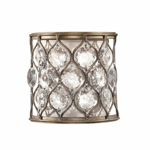 Elstead Lighting Elstead FE-LUCIA1 Lucia 1 Light Burnished Silver Wall Light
