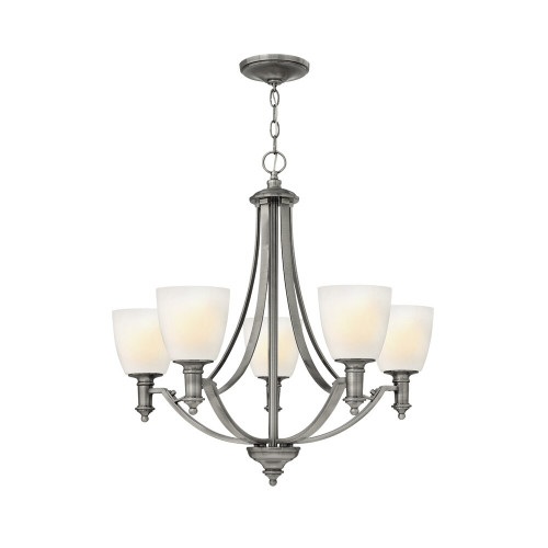 Elstead Lighting Elstead HK-TRUMAN5 Truman 5 Light Antique Nickel Pendant