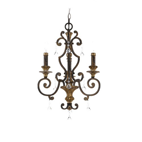 Elstead Lighting Elstead QZ-MARQUETTE3 Marquette 3 Light Heirloom Chandelier
