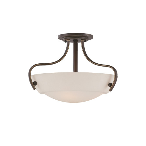 Elstead Lighting Elstead QZ-CHANTILLY-SF3 Chantilly Palladian Bronze Semi Flush