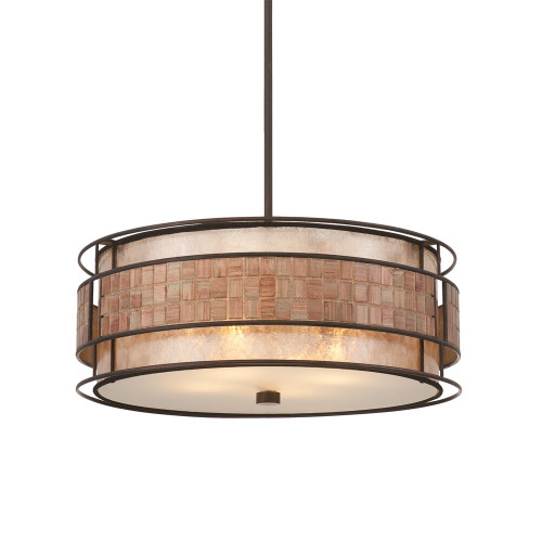 Elstead Lighting Elstead QZ-LAGUNA-P Laguna 4 Light Renaissance Copper Pendant