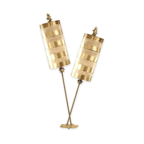 Elstead Lighting Elstead FB-NETTLELUX-G-TL Nettle 2 Light Gold Table Lamp