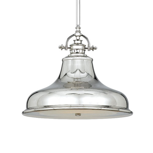 Elstead Lighting Elstead QZ-EMERY-P-M-IS Emery 1 Light Imperial Silver Pendant