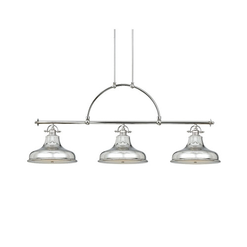 Elstead Lighting Elstead QZ-EMERY3P-IS Emery Imperial Silver Island Pendant