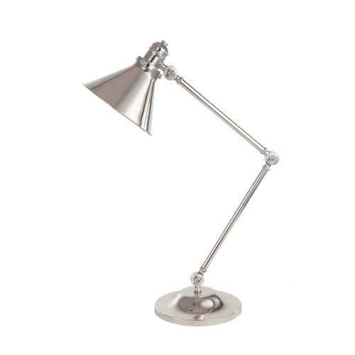 Elstead Lighting Elstead PV-TL-PN Provence 1 Light Polished Nickel Table Lamp