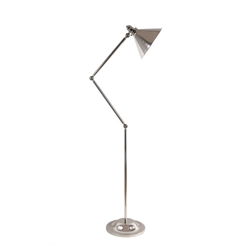 Elstead Lighting Elstead PV-FL-PN Provence 1 Light Polished Nickel Floor Lamp