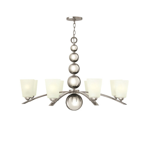 Elstead Lighting Elstead HK-ZELDA8-PN Zelda 8 Light Polished Nickel Chandelier