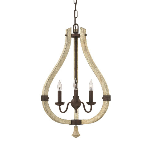 Elstead Lighting Elstead HK-MIDDLEFIELD3 Middlefield Iron Rust Chandelier