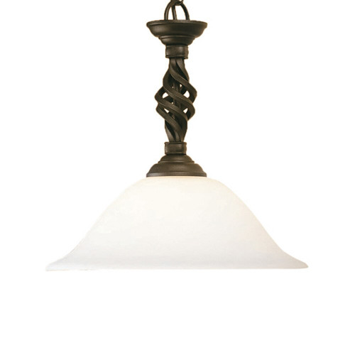 Elstead Lighting Elstead PB-P-BLK-GOLD Pembroke 1 Light Black/Gold Pendant