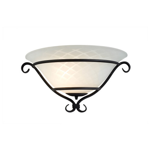 Elstead Lighting Elstead TCH-WU-BLACK Torchiere 1 Light Black Wall Bracket