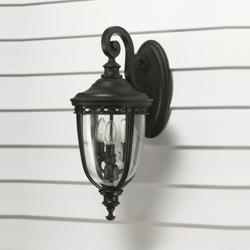Elstead Lighting Elstead FE-EB2-M-BLK English Bridle Black Outdoor Wall Lantern