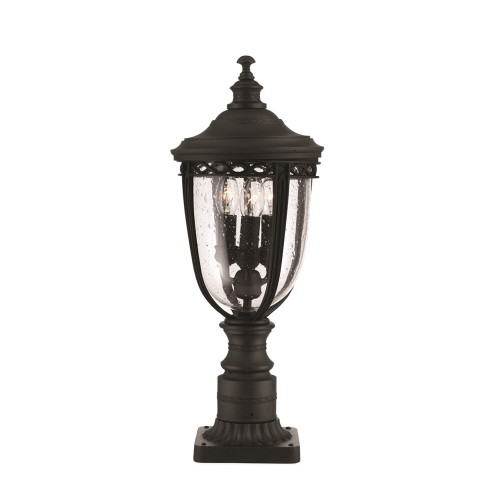 Elstead Lighting Elstead FE-EB3-M-BLK English Bridle Black Outdoor Pedestal