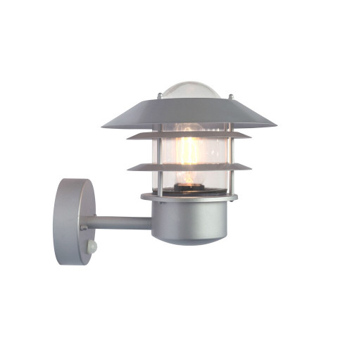 Elstead Lighting Elstead HELSINGOR-PIR Helsingor Silver Outdoor Wall Lantern