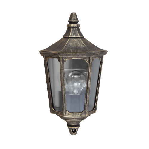 Elstead Lighting Elstead GZH-CKL7 Cricklade Black/Gold Outdoor Wall Lantern
