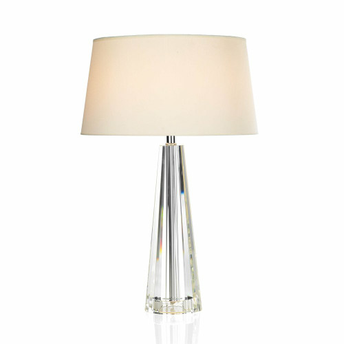 Dar Lighting Dar  CYP4208 Cyprus 1 Light Tapered Crystal Table Lamp 