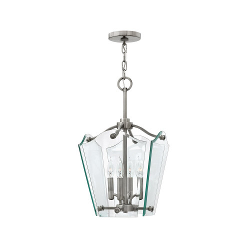 Elstead Lighting Elstead HK-WINGATE-P-S Wingate 4 Light Polished Nickel Pendant