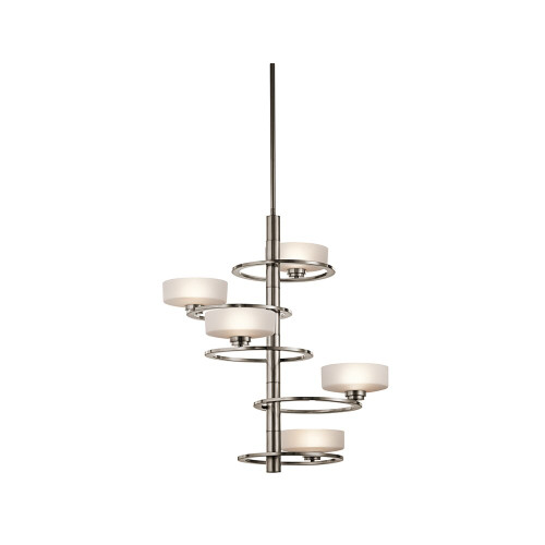 Elstead Lighting ELstead KL-ALEEKA5A Aleeka 5 Light Pewter Ceiling Pendant
