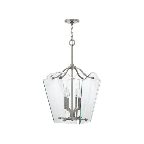 Elstead Lighting Elstead HK-WINGATE-P-M Wingate 4 Light Polished Nickel Pendan