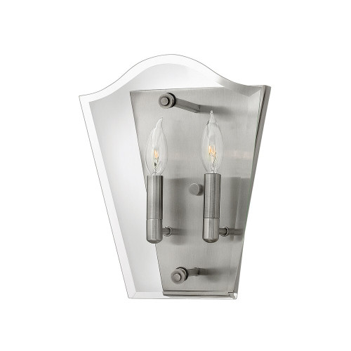 Elstead Lighting Elstead HK-WINGATE2 Wingate 2 Light Polished Nickel Wall Light