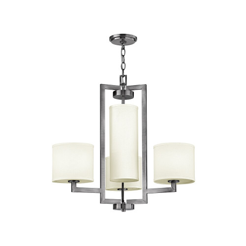 Elstead Lighting Elstead HK-HAMPTON4 Hampton 4 Light Antique Nickel Pendant