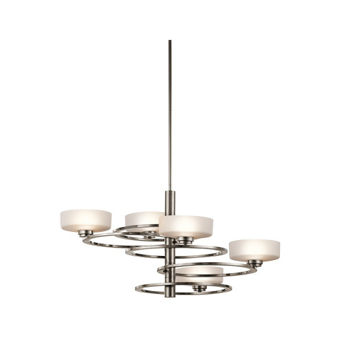 Elstead Lighting Elstead KL-ALEEKA5B Aleeka 5 Light Pewter Ceiling Pendant
