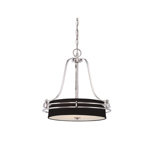 Elstead Lighting Elstead QZ-GOTHAM-P Gotham 4 Light Imperial Silver Pendant