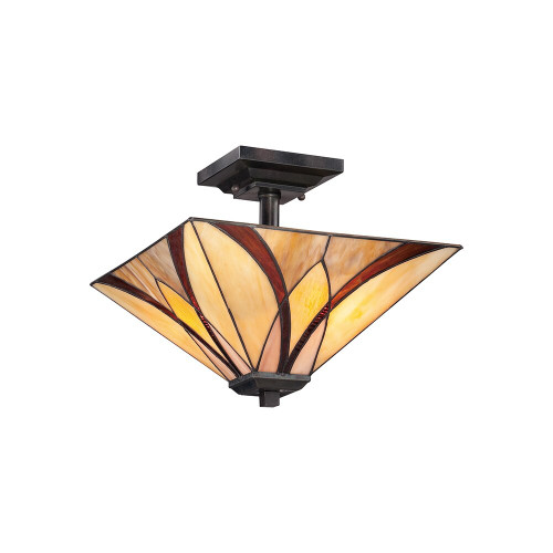 Elstead Lighting Elstead QZ-ASHEVILLE-SF Asheville Semi Flush Ceiling Fitting