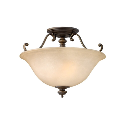 Elstead Lighting Elstead HK-DUNHILL-SF Dunhill Royal Bronze Semi-Flush Fitting