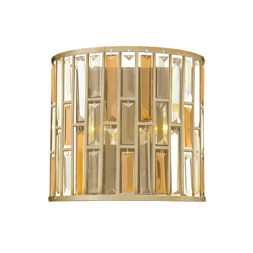 Elstead Lighting Elstead HK-GEMMA2-A-SL Gemma Silver Leaf Wall Fitting