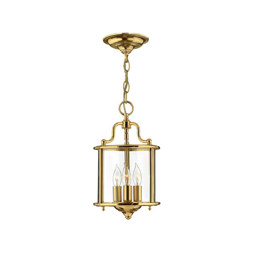Elstead Lighting Elstead HK-GENTRY-P-S-PB Gentry Polished Brass 3 Light Pendant