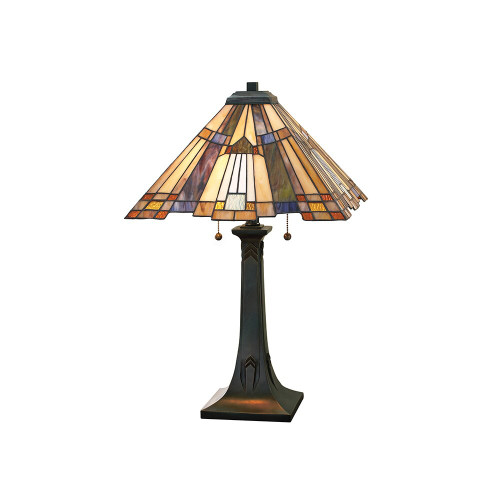 Elstead Lighting Elstead QZ-INGLENOOK-TL Inglenook Tiffany Table Lamp
