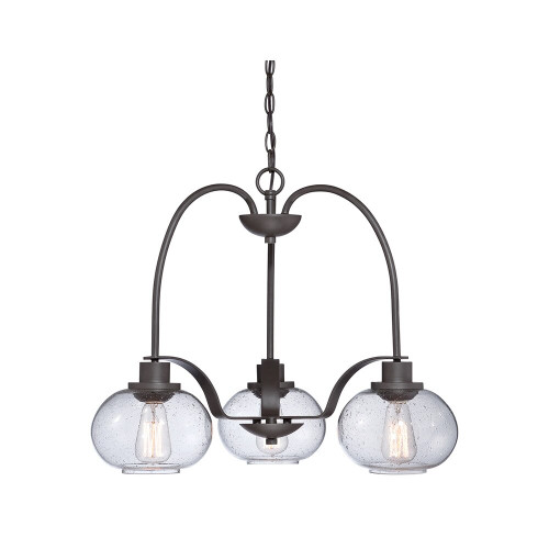 Elstead Lighting Elstead QZ-TRILOGY3 Trilogy Bronze 3 Light Chandelier