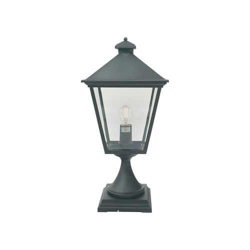 Elstead Lighting Elstead T3-BLACK Turin Black Pedestal Lantern