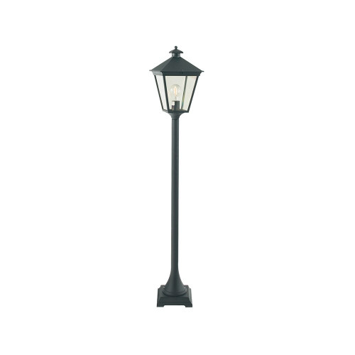 Elstead Lighting Elstead T4-BLACK Turin Black 1 Light Pillar Lantern