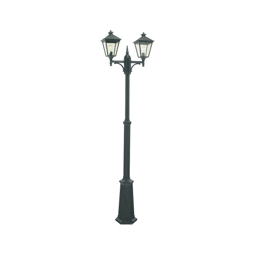 Elstead Lighting Elstead T6-BLACK Turin Black Twin Lanterns Post Light