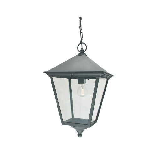 Elstead Lighting Elstead TG8-BLACK Turin Grande 1 Light Black Chain Lantern