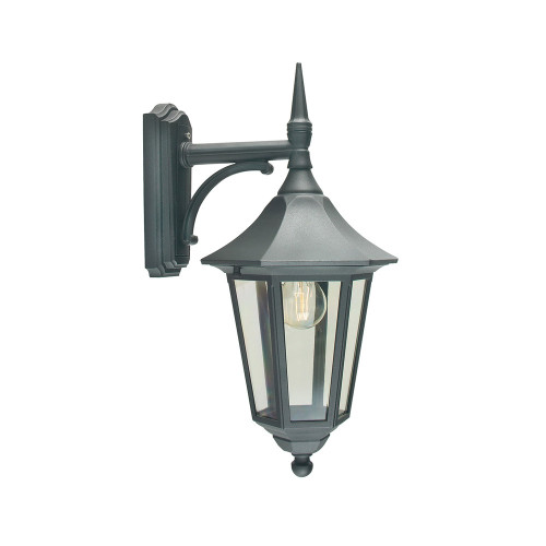 Elstead Lighting Elstead V2-BLACK Valencia Black Down Wall Lantern