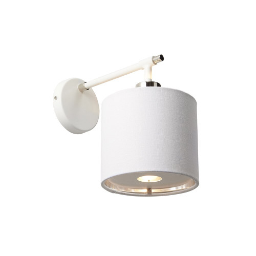 Elstead Lighting Elstead BALANCE1-WPN Balance White/Nickel Wall Light