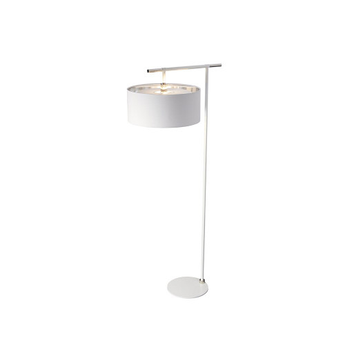 Elstead Lighting Elstead BALANCE-FL-WPN Balance White/Nickel Floor Lamp