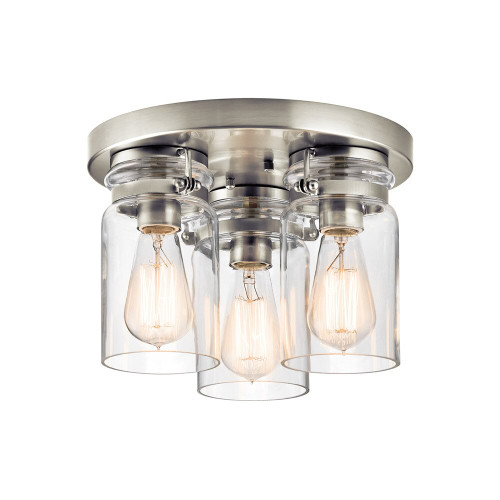 Elstead Lighting Elstead KL-BRINLEY-F-NI Brinley Flush Ceiling Fitting