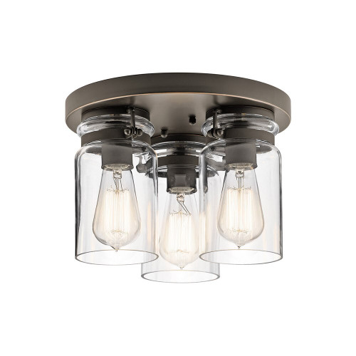 Elstead Lighting Elstead KL-BRINLEY-F-OZ Brinley Bronze Flush Ceiling Fitting