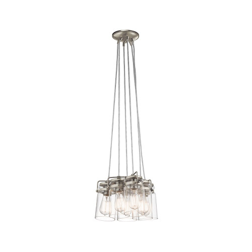 Elstead Lighting Elstead KL-BRINLEY6-NI Brinley 6 Light Nickel Ceiling Pendant