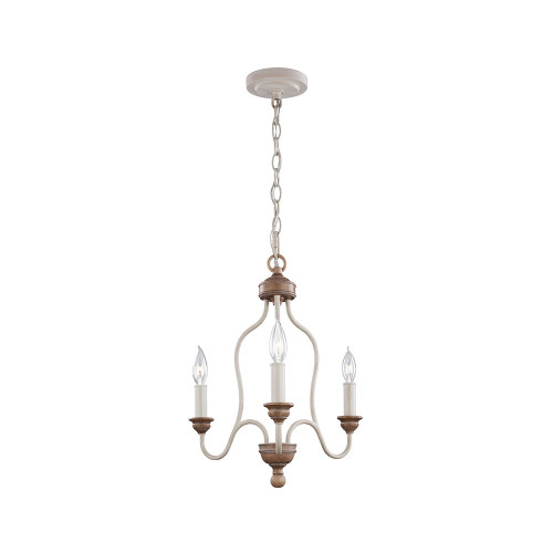Elstead Lighting Elstead FE-HARTSVILLE3 Hartsville Wood 3 Light Chandelier