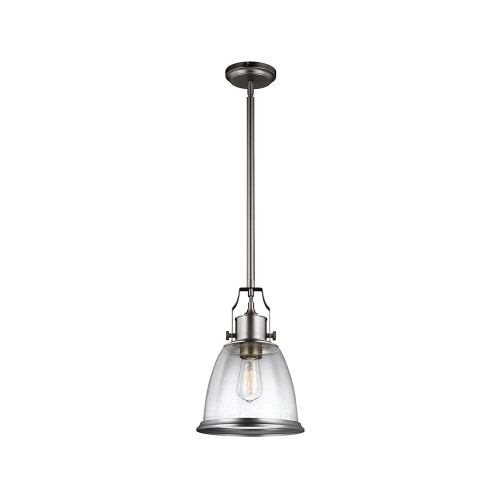 Elstead Lighting Elstead FE-HOBSON-P-M-SN Hobson Medium Satin Nickel Pendant