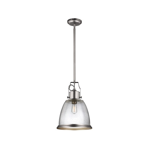 Elstead Lighting Elstead FE-HOBSON-P-L-SN Hobson Large Satin Nickel Pendant