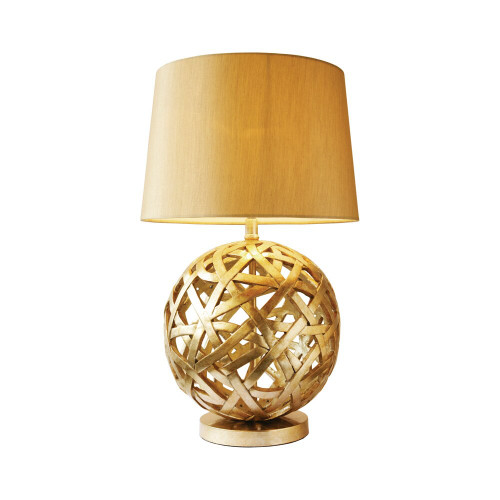 Dar Lighting Dar  BAL4263 Balthazar 1 Light Antique Gold Finish Table Lamp 