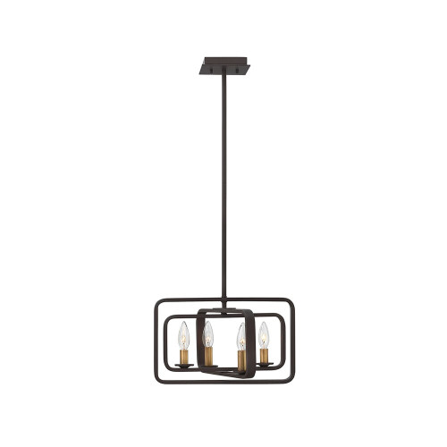 Elstead Lighting Elstead HK-QUENTIN-4P-A Quentin 4 Light Bronze Chandelier
