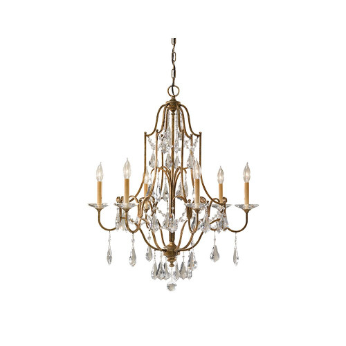 Elstead Lighting Elstead FE-VALENTINA6 Valentina 6 Light Bronze Chandelier
