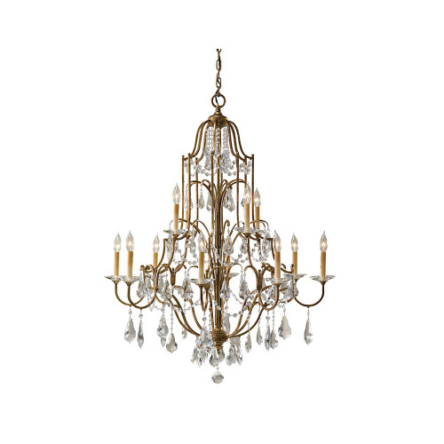 Elstead Lighting Elstead FE-VALENTINA12 Valentina 12 Light Bronze Chandelier